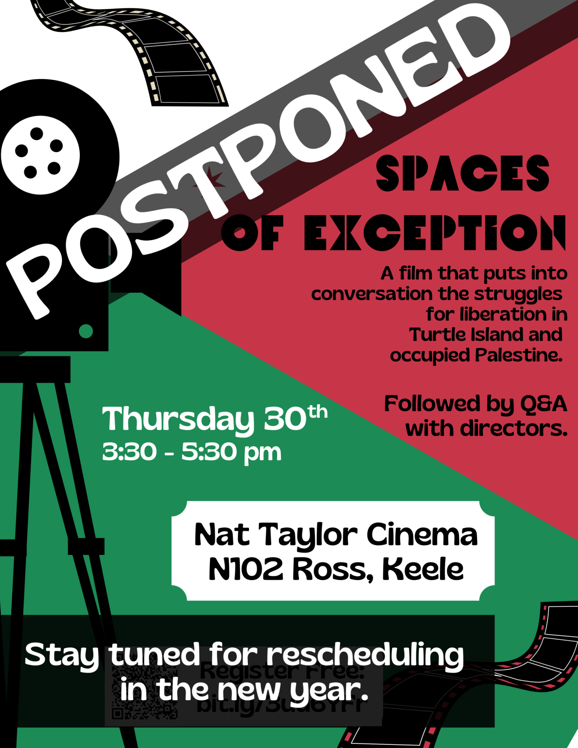 Postponed: film screening of spaces  of exception